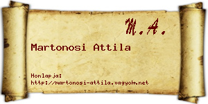 Martonosi Attila névjegykártya